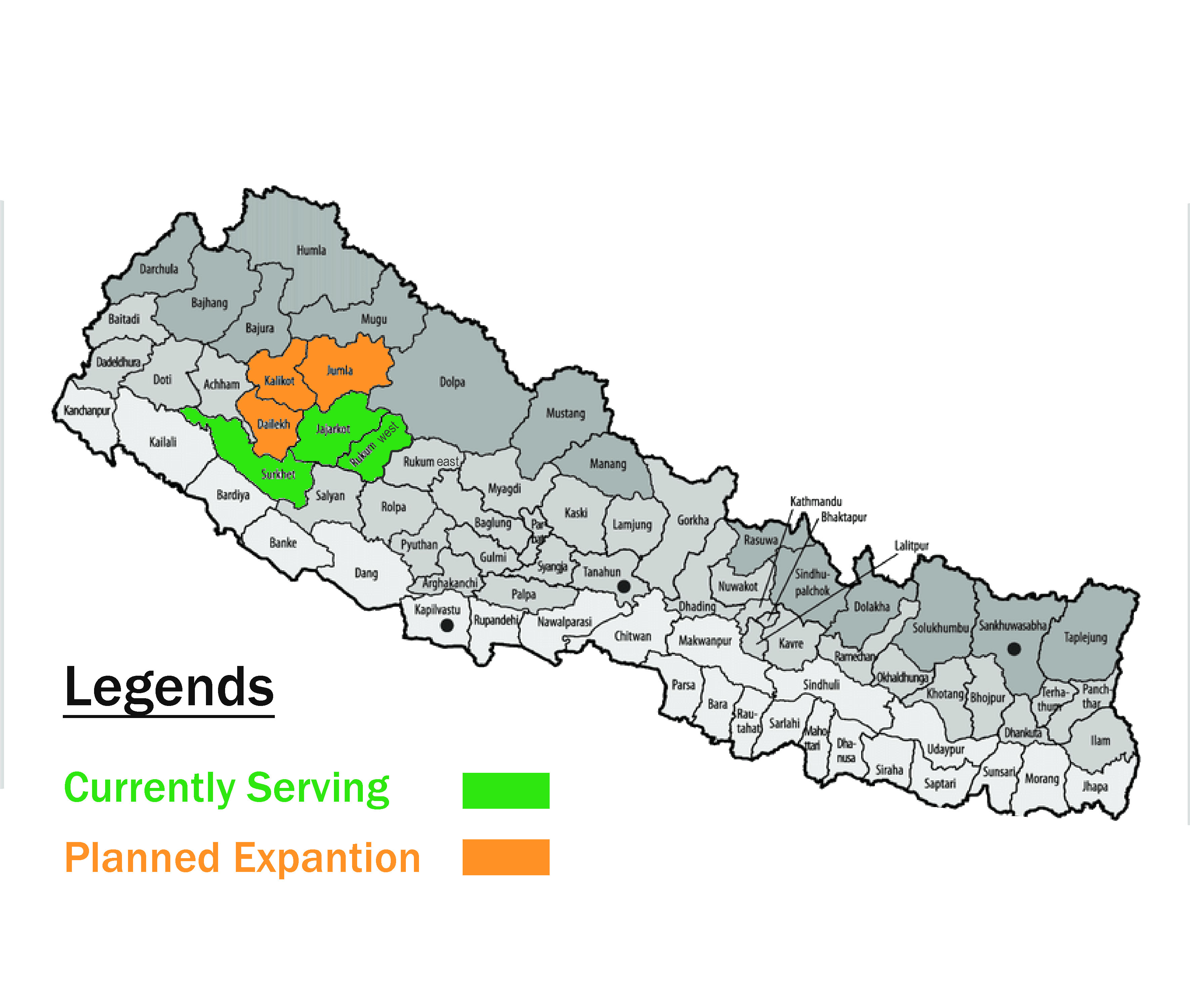 Area We Serve Map
